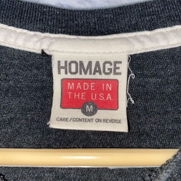 Homage graphic print Crewneck basketball short sleeve shirt sz medium men - Picture 6 of 8